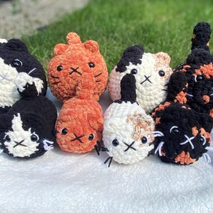 Crochet Loaf Cat Duo | Crochet Loaf Cat | Loaf Cat & Mini |Gift For Cat Lovers | Cat Plushie | Handmade Crochet Loaf Cat