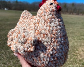 Handgemaakte gehaakte kipknuffel: boerderijdecor, cadeau voor kippenliefhebbers