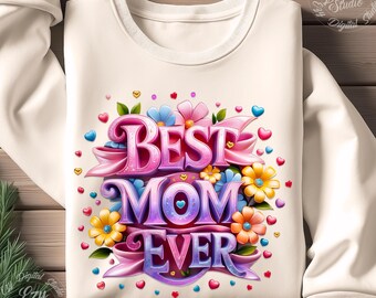 Mama Ever Floral PNG | Muttertagsgeschenk Design (Digitaler Download
