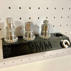 Reloading Die Rack Organizer – Pegboard or Screw Mounted