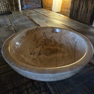 Wood Bowl, Serving Bowl, Decorative Bowl, Artisan Bowl, Maple Bowl, Wooden Bowl, Handcrafted Wood Bowl, Hand Turned Wood Bowl, Unique Bowl