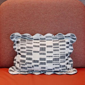 Scallop Edge Decorative Pillow