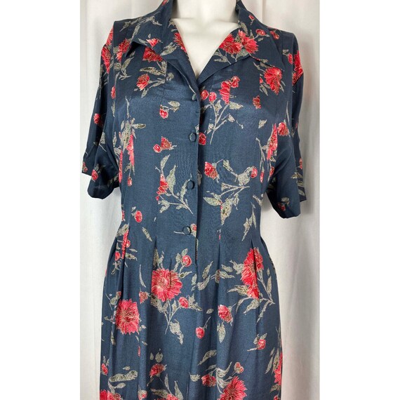 US 12 Vintage 90s does 30s Laura Ashley Floral Dr… - image 3