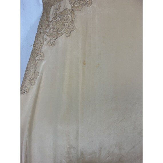 20s Silk With Elaborate Lace Trim Chemise Nightgo… - image 4