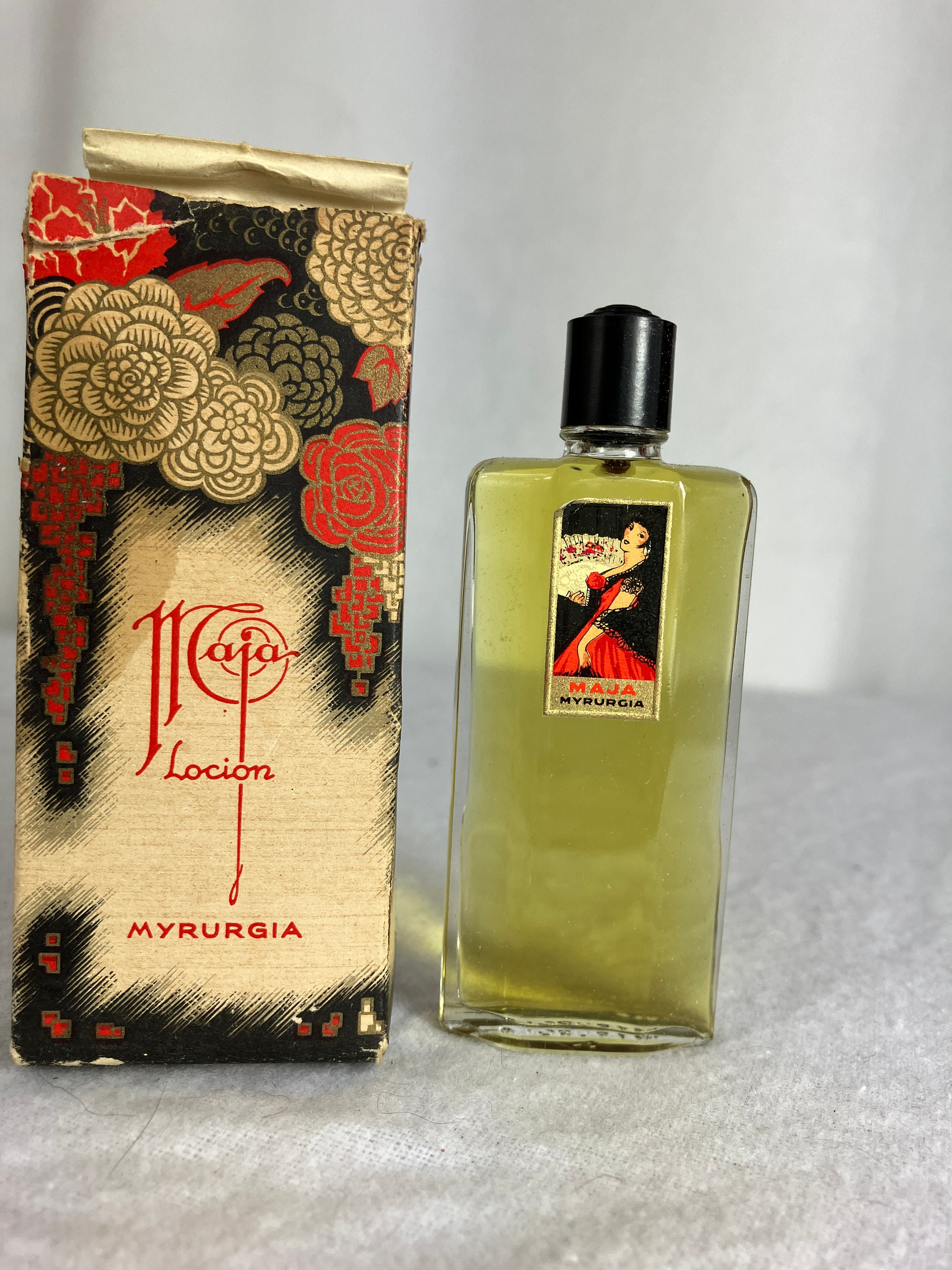 Vintage Maja Myrurgia .5 Oz w Box Full Splash