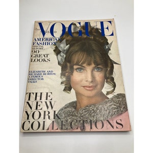 Vogue Magazine September 1st 1967 Jean Shrimpton Elizabeth Taylor