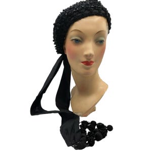 ISABEL CANOVAS フランスヴィンテージ　刺繍レザー手袋&ベルトセット Isabel Canovas - Etsy