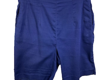 31 W Vintage Men’s 50s 60s Navy Casual Shorts Beach