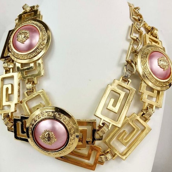 Vintage versace medusa necklace Gem