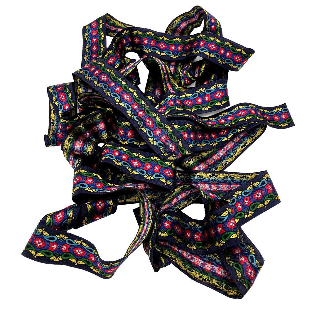 Robe Ribbon Antique Chinese Robe Trim Woven Lot Qing Ribbons - Etsy