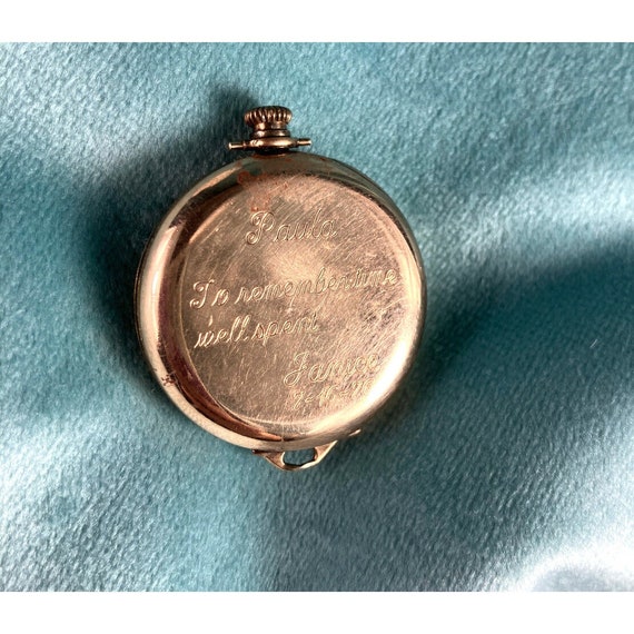 Antique 1913 Ruby Waltham Ladies Watch Pocket Pen… - image 2