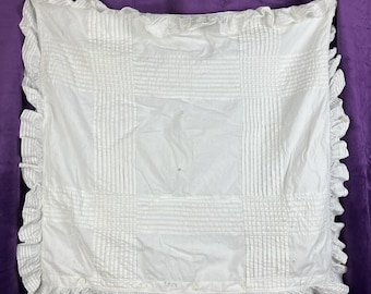 Named Antique Mid Late Victorian decorative pillow Sham Boudoir Cottage