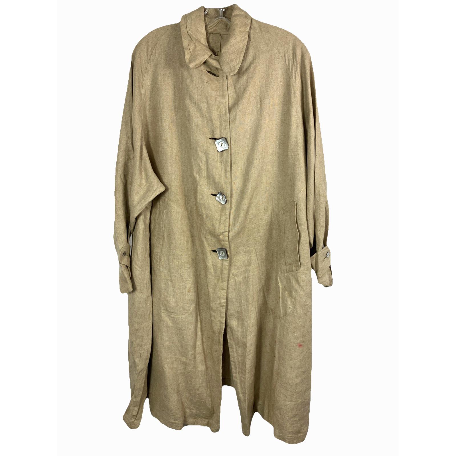 1910 Edwardian Linen Duster Coat - Etsy