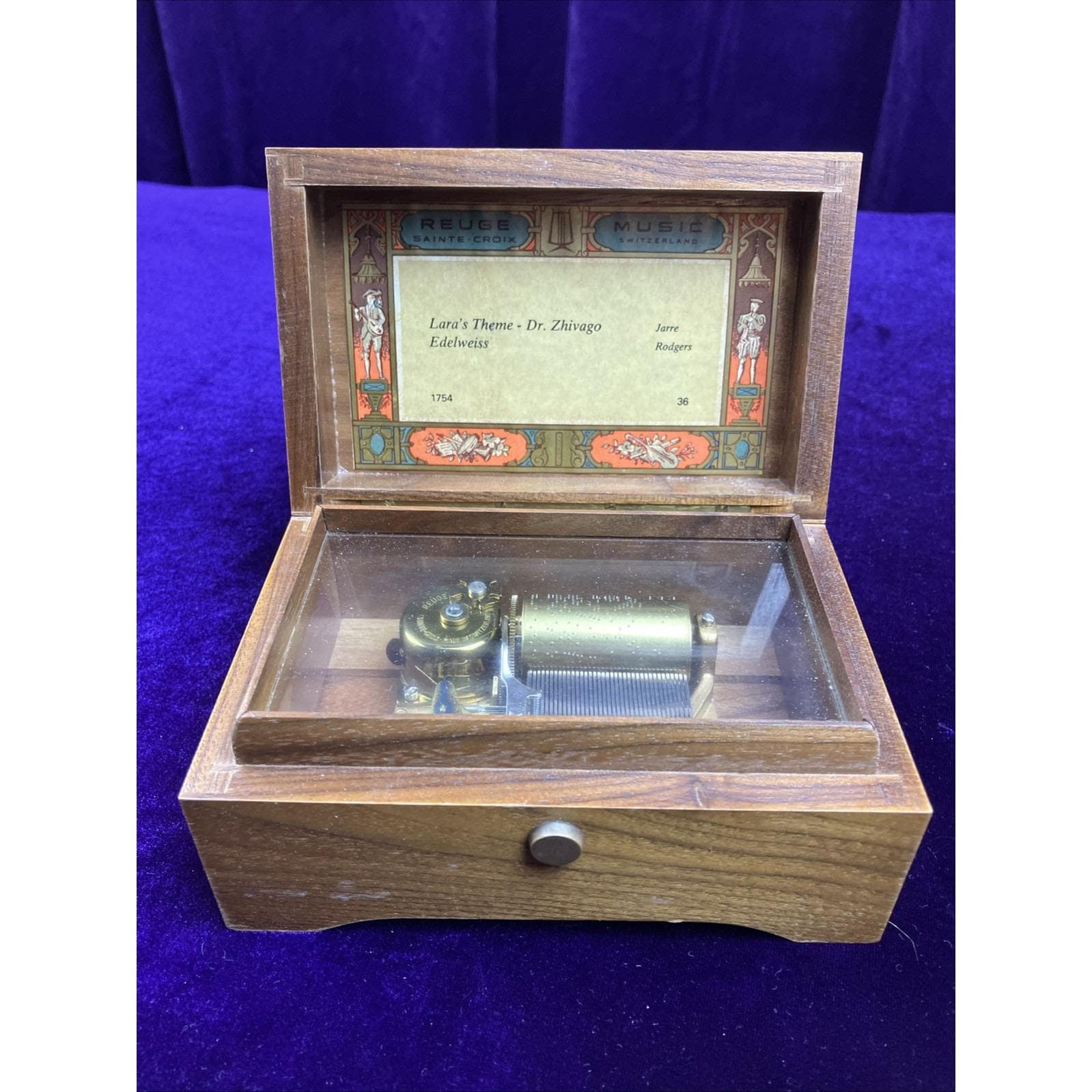 Reuge Music Box Edelweiss - Etsy