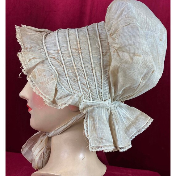 RARE Regency Day Bonnet C 1820s Early 19th C Anti… - image 2