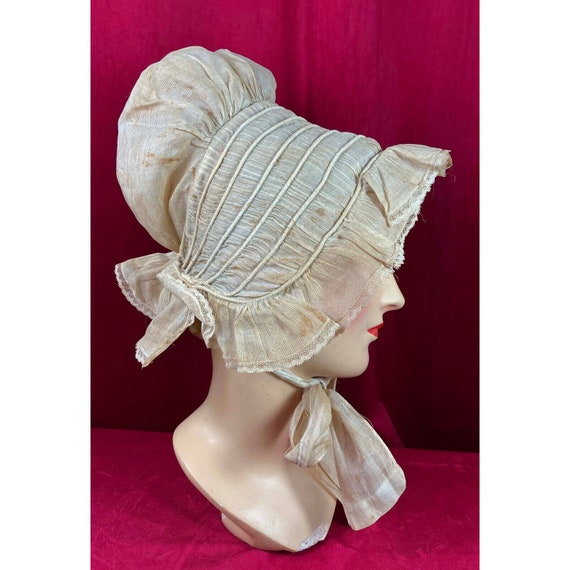 RARE Regency Day Bonnet C 1820s Early 19th C Anti… - image 3