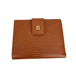 美品✨Fendi Pecan Folding Wallet Vintage Fendi Pequin Leather Long Wallet Preloved Good Condition Brown | eBay