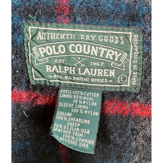 L Ralph Lauren Country Vintage Packer Sheepskin C… - image 6