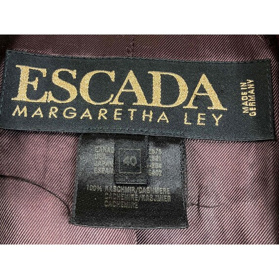 40 Vintage Escada 100 % Cashmere Double Breasted … - image 3