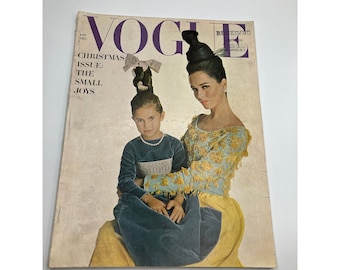 Vogue Magazine December 1962 Christmas issue