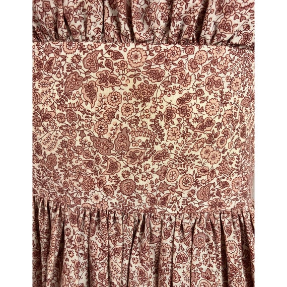 Vintage 50s Cotton Prairie Style Sun Dress Shelf … - image 4