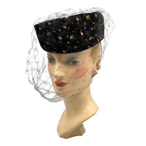 Floral Pill Box Hat - Etsy display picture 2