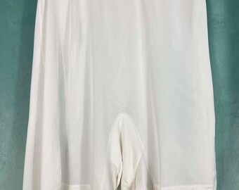 Sz 6 20-36  Soft Silky Tricot Cuff Panty Briefs White High Waist Granny Pin Up Sissy