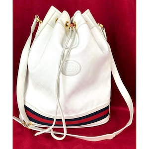 Vintage Gucci Monogram Stripe Shoulder Bag – Recess