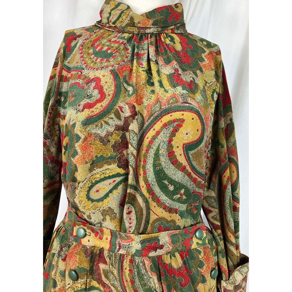 Vintage Late 70s Chloe Lagerfeld Silk Paisley Pri… - image 2