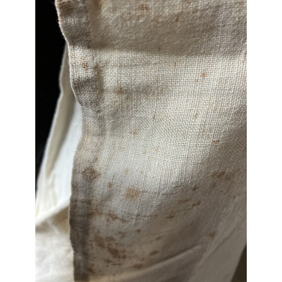 Antique Primitive 19th C Linen Night Sleep Shirt … - image 4