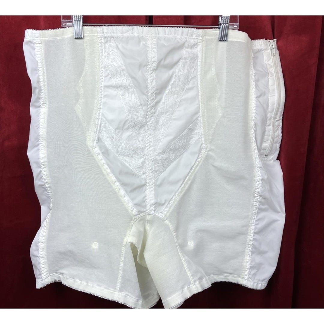 Sz 50 10x Vintage Rago Brand Mesh Bottom Girdle With Garter Sissy - Etsy