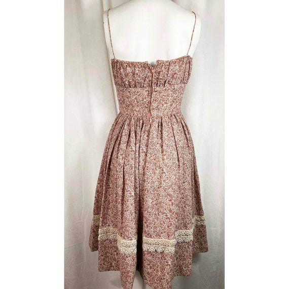 Vintage 50s Cotton Prairie Style Sun Dress Shelf … - image 7