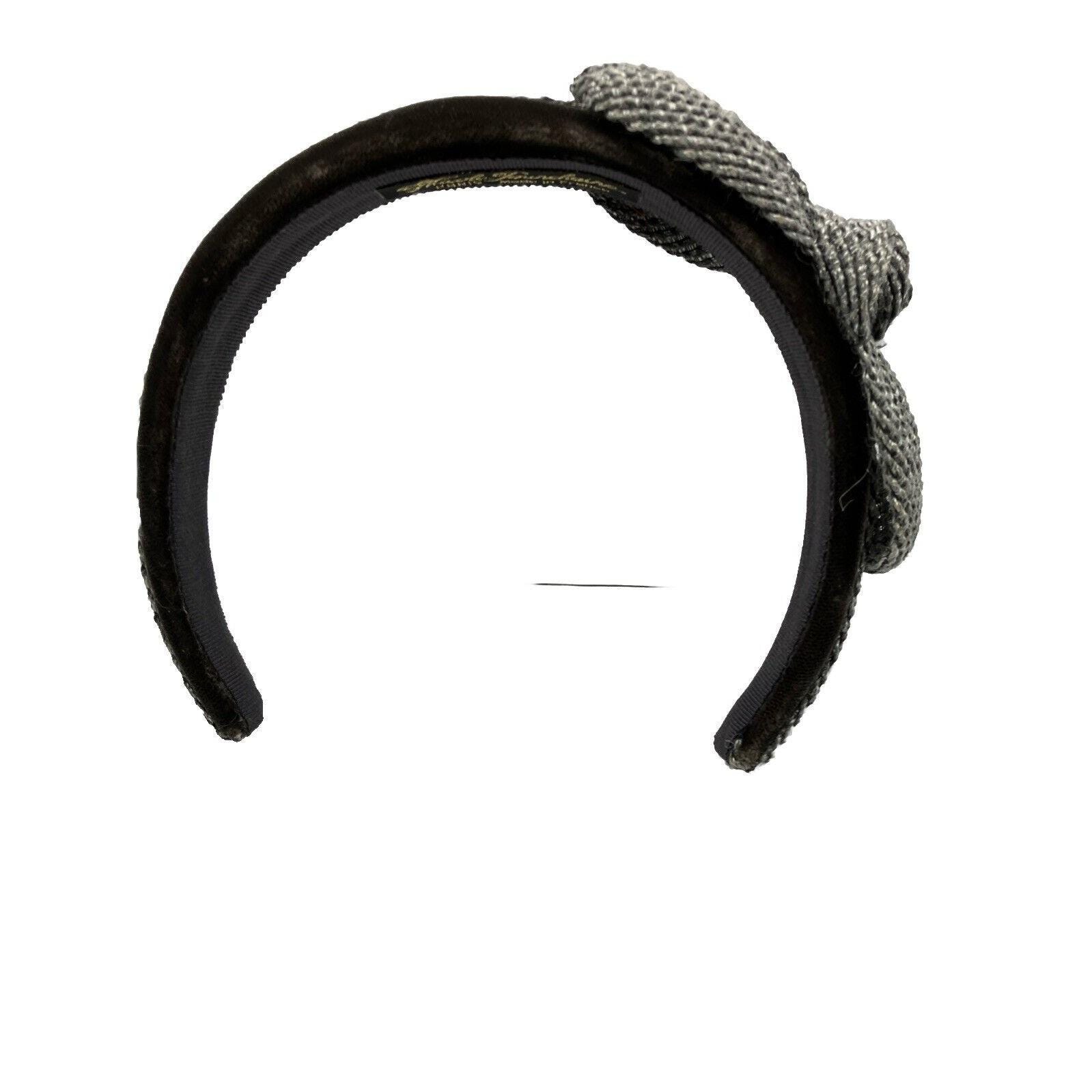 Nicole Pourchaire Tweed Roses Headband France Triple Rosette Headband in Silk Faille -- Cream – Jennifer  main image 3