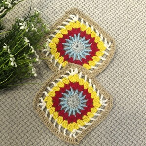 Granny Square Crochet Pattern PDF | Easy Beginner Shawl, Top & Blanket Squares | Instant Digital Download