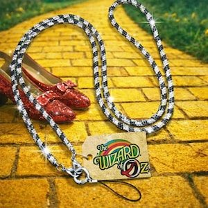 Black and white crystal lanyard The Wizard Of Oz