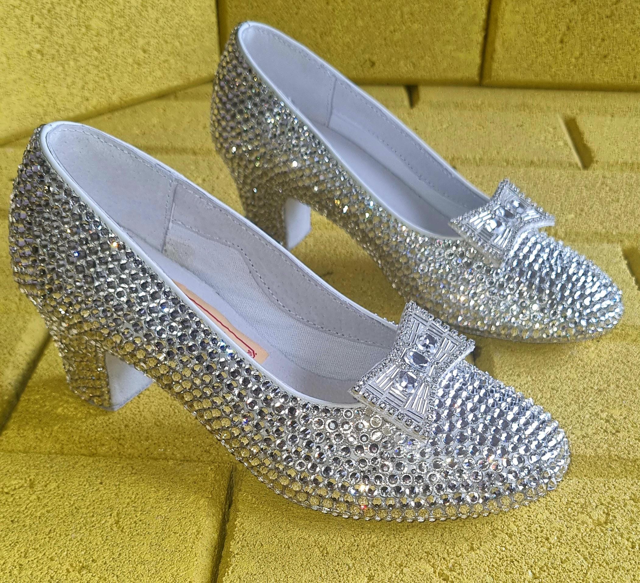 Wedding Shoes Silver High Heels For Kids Ivory High Heels Silver