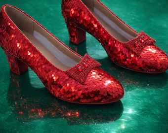 オズの魔法使い ルビーの靴のレプリカ - Etsy 日本