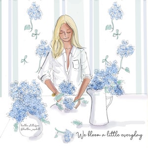 We Bloom A Little Every Day Heather Stillufsen Cards Heather Stillufsen art image 1