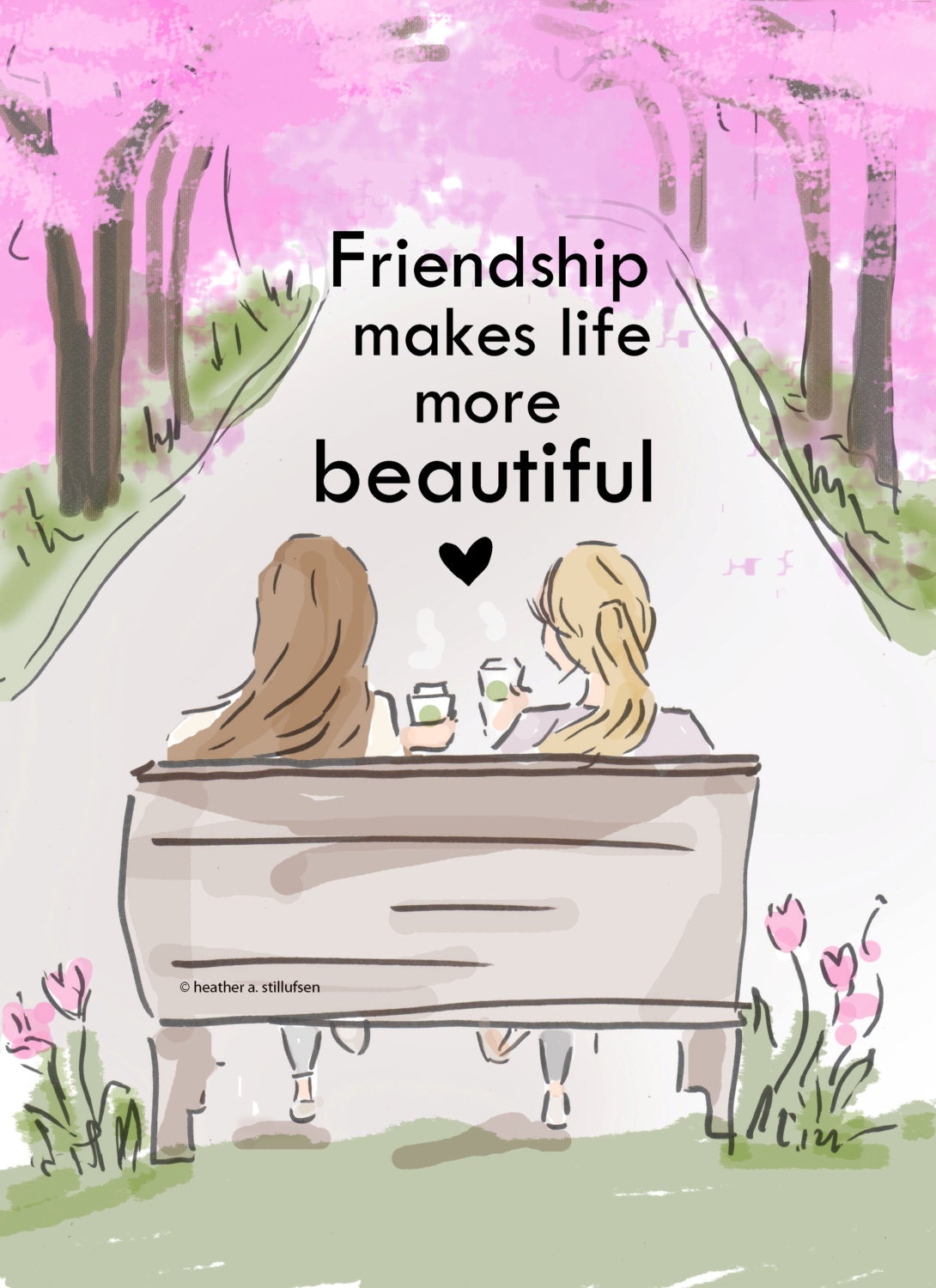 Buy Friendship Makes Life More Beautiful Art for Women Quotes ...