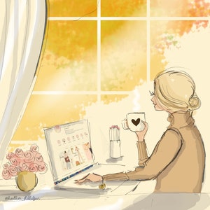 Cozy Coffee Time - Herfst Koffie Kunst - Heather Stillufsen Kaarten Heather Stillufsen kunst