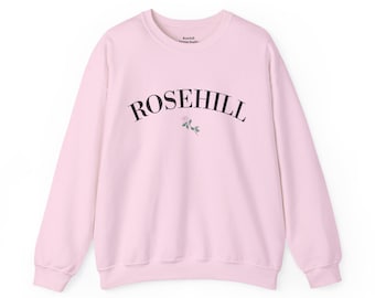Heather Stillufsen Rose Hill Logo Crewneck Sweatshirt, Cozy, Unisex Sweater, Comfy Pullover, Warm Top