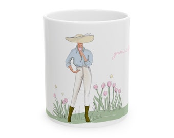 Mugs for Gardeners and Garden Lover Mugs. Flower Mugs. Tulip Mugs