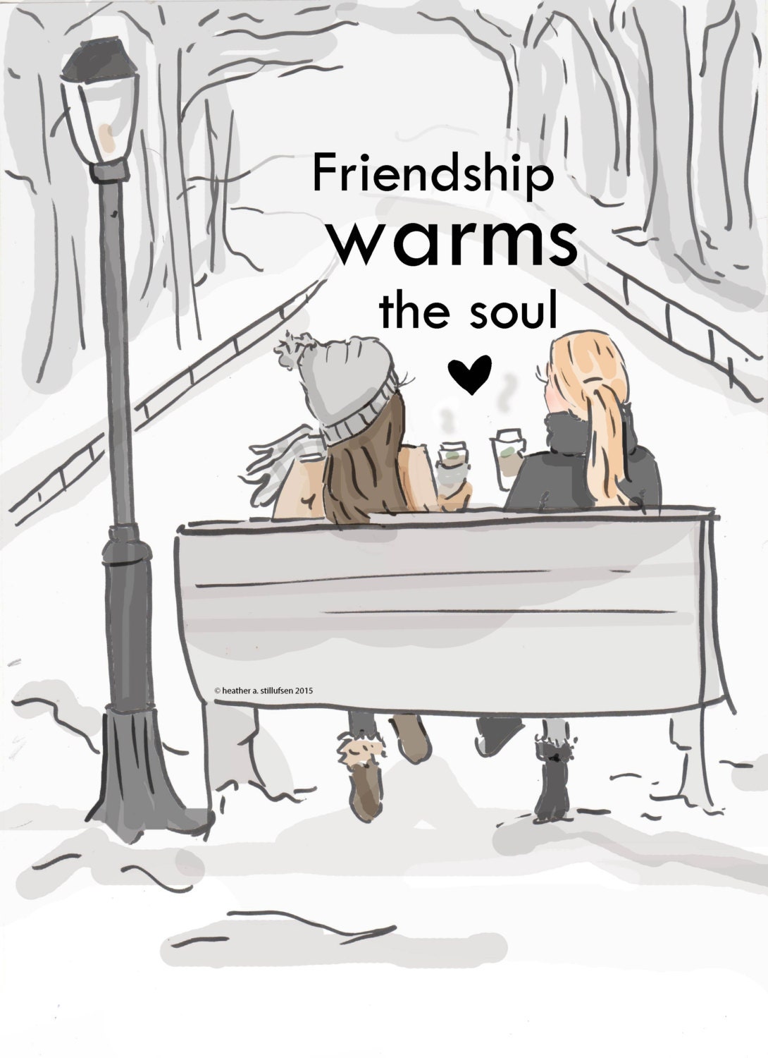 Friendship Warms the Soul Art for Women Quotes for Women - Etsy