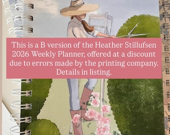 Heather Stillufsen 2026 Weekly Planner - B Version Misprint Discount