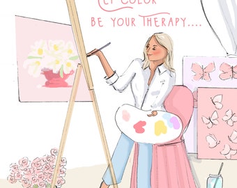 Color Therapy - Let Color Be Your Therapy - Color Therapy Illustration