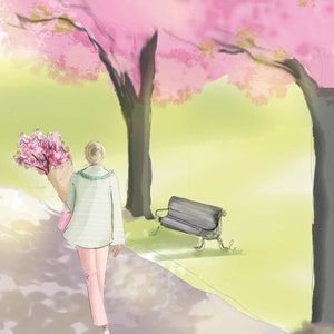 In the Blossoms - Floral Art - Art for Women - Floral Art  -Heather Stillufsen Art -