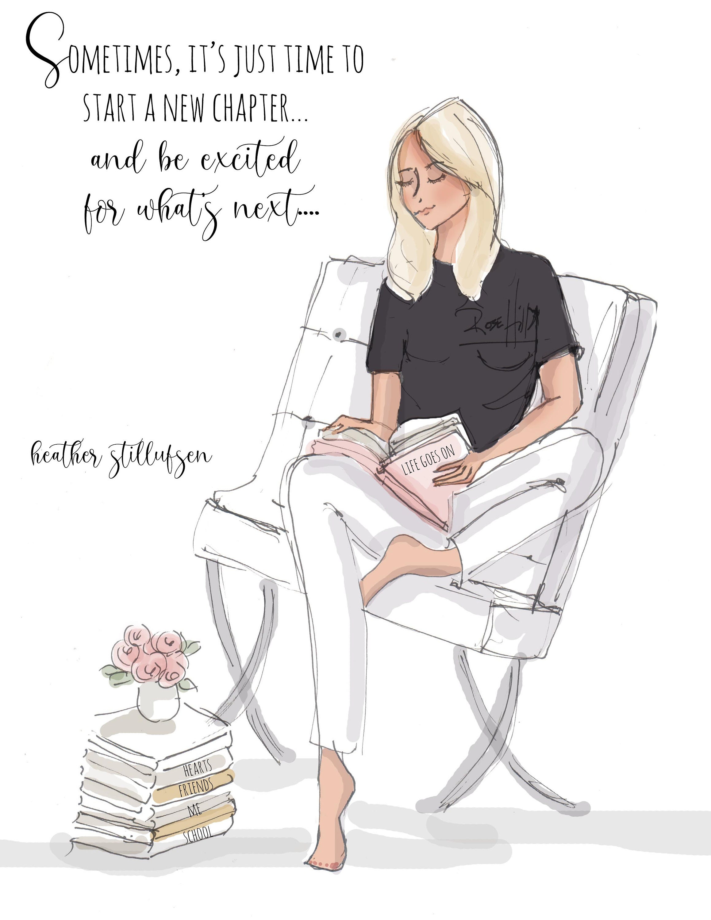 Start A New Chapter Heather Stillufsen Motivational Quotes Etsy