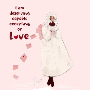 Affirmations d'amour Illustrations et citations sur l'amour-propre Femmes Citations sur l'amour-propre Impressions sur l'amour-propre {Parlez-vous comme quelqu'un que vous aimez}