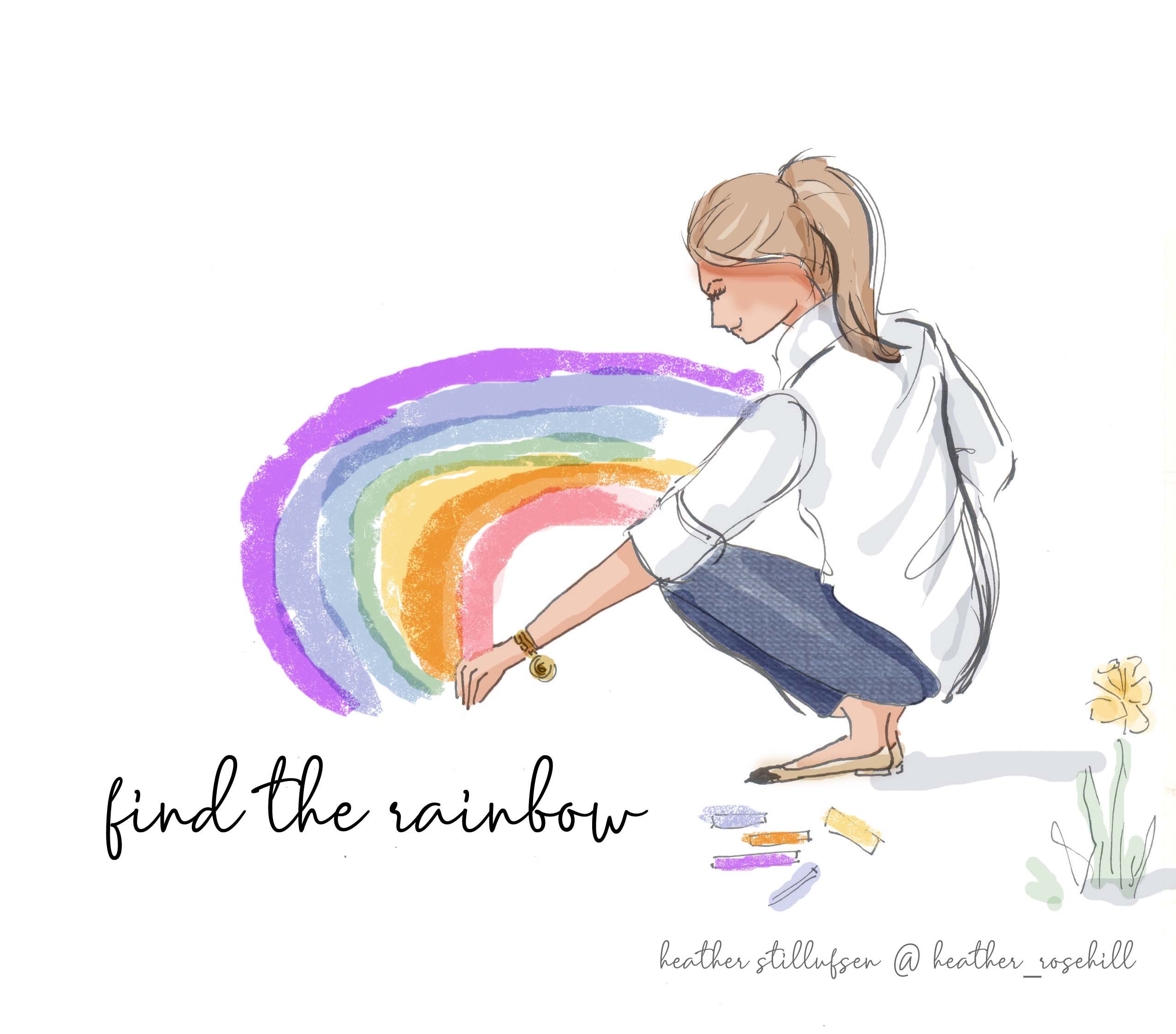 Heather Stillufsen Good Morning Vind De Regenboog Krijt Op De Stoep Heather Stillufsen | Etsy België
