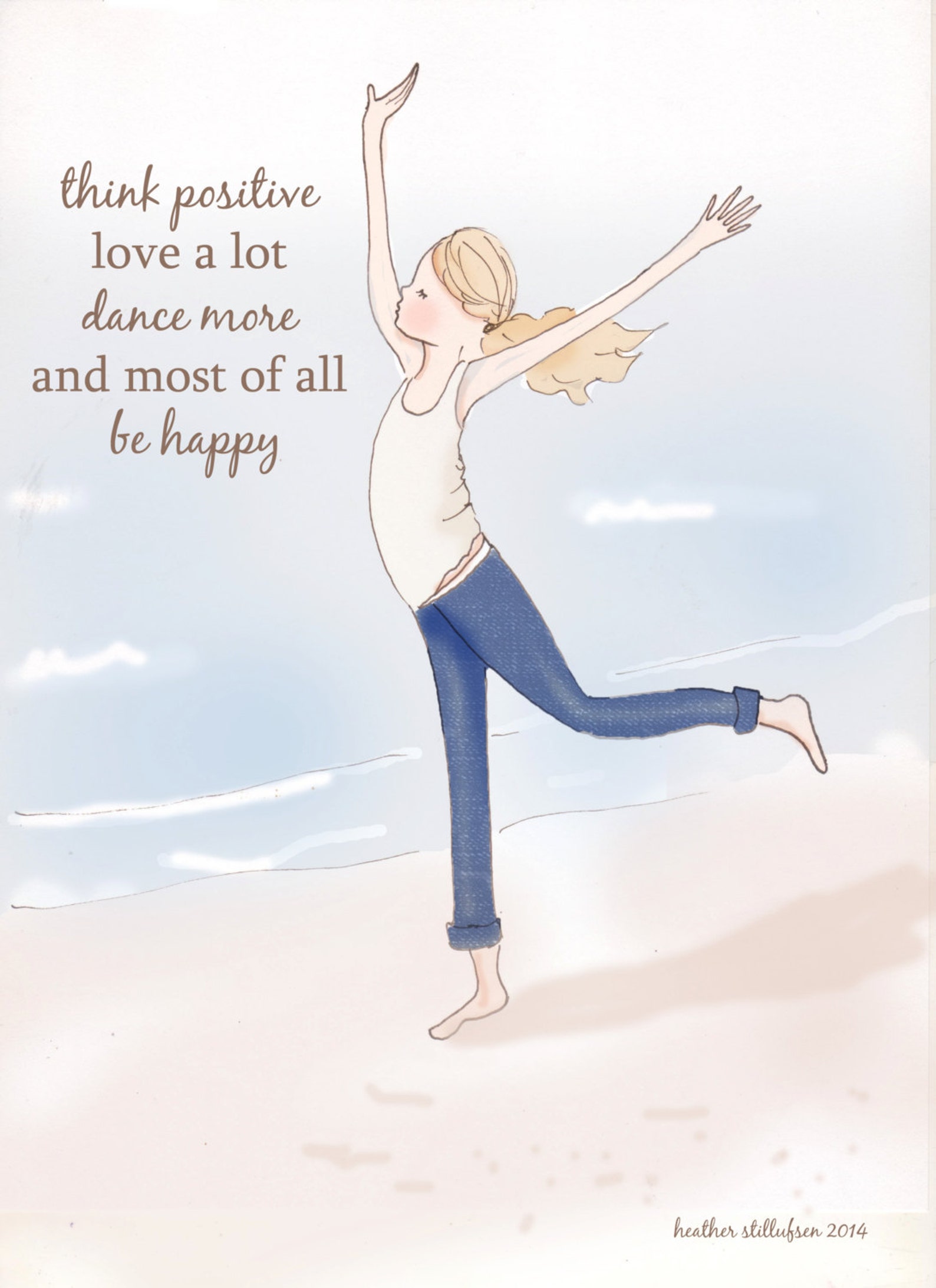 Dance More Encouragement Art for Women Quotes for Women | Etsy